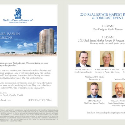 Ritz Palm Beach Forecast Event Flyer