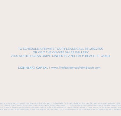 Ritz Singer Island Mailer