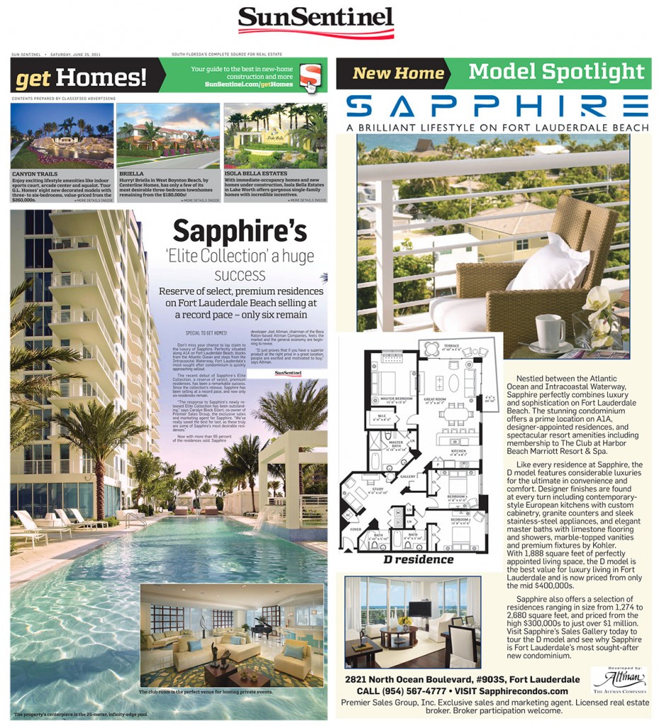 Sapphire in the Sun Sentinel